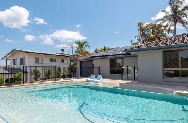 Holiday family, pet friendly home near the beach with a feature pool