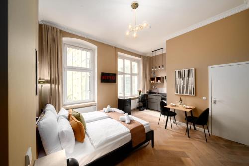 Homely Berlin - Heritage Studio , Kingsize Bed , Kitchen , WiFi