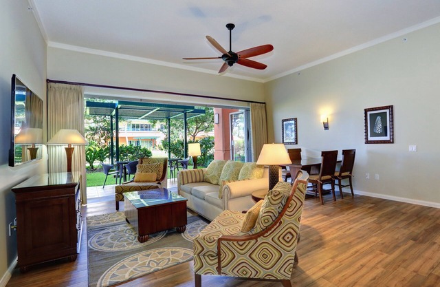Honua Kai Ground Floor # K103 - 2 bed/2 bath interior courtyard -view of ocean