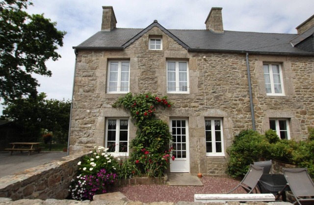 House in Flamanville with garden and fireplace