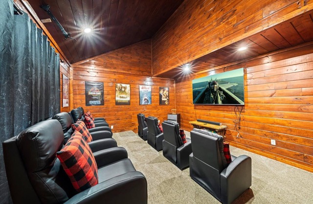 Huge 6BR Cabin! Heated Pool | Hot Tub | Movie Room