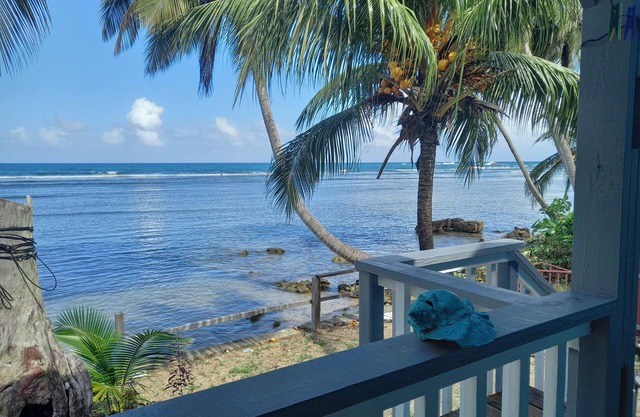 idyllic, caribbean house with A/C right by the sea