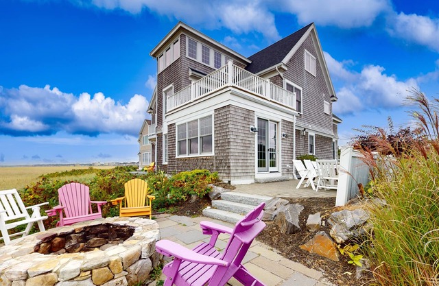 Immaculate Beachfront Retreat with Chef’s Kitchen, Ocean Vistas & Firepit