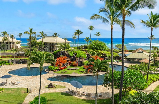 Kauai Beach Resort #2540: Premium Ocean View Suite! 4 Gorgeous Pools & A/C!