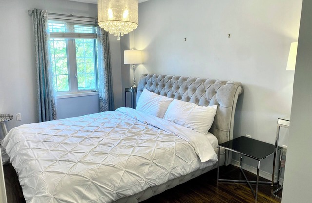 Kick back and relax in this calm, stylish space