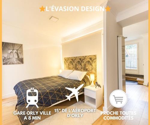 L'Évasion Design - Rooftop - 8 min Gare Orly