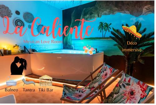 La Caliente love room glamour balnéo en duo