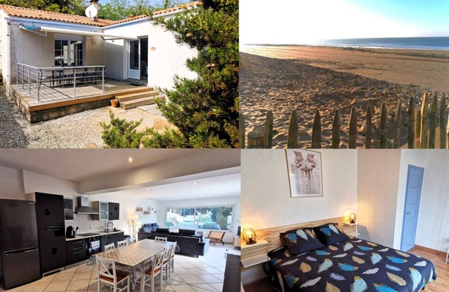 La Roseraie 1km from the beach