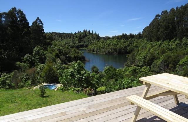 Lake edge on Rotoehu - stunning bush setting - The Barefoot Lodge