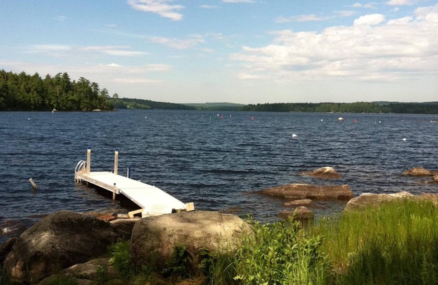 Lake House on Great Moose Lake with dock, swimming area, boat landing, and more!