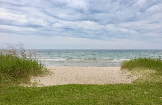 Lake Michigan Sand Beachfront Condo, Spectacular Lake and Sunrise Views