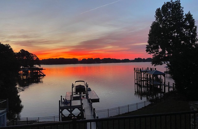 Lake Norman Retreat with breathtaking water view, sand beach and private dock