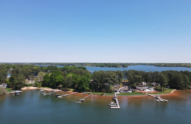 Lake Norman waterfront home with incredible sunset views