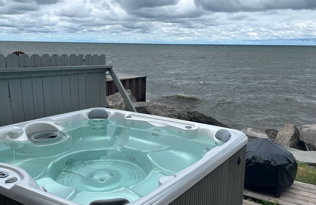 Lake Ontario waterfront house with hot tub!