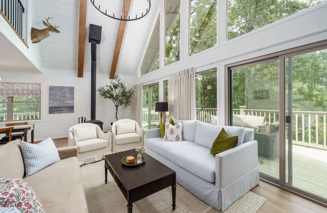 Lakefront A-Frame Retreat, Sauna + Dock