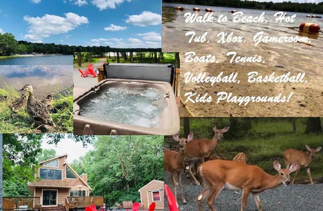 Lakefront: Hot Tub, Kayaks, Central AC, Xbox, Home Theater, Games, Beach & Ski
