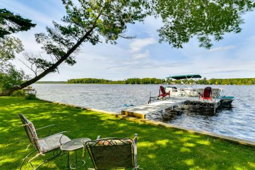Lakefront Retreat with Pedal Boat and Dock in Kalkaska