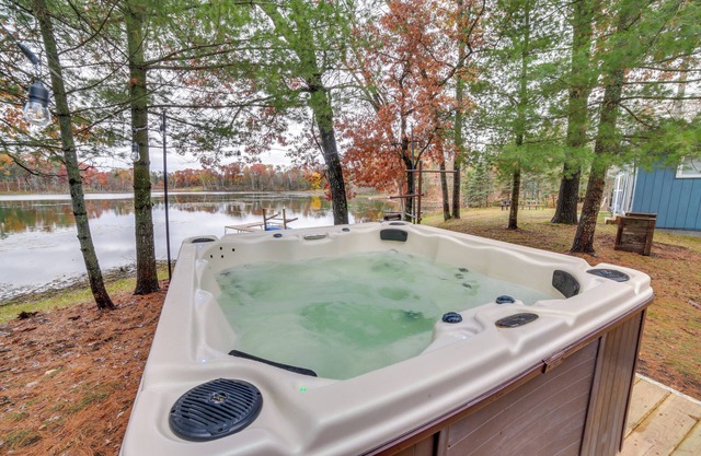 Lakefront Wisconsin Cottage w/Dock & Hot Tub!