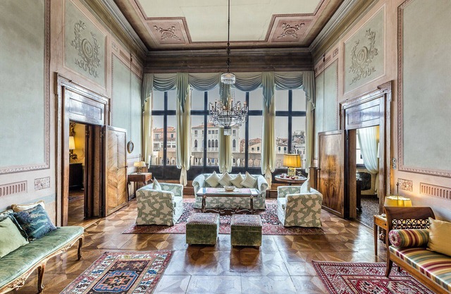 Large Idyllic Venetian Noble Floor on Grand Canal
