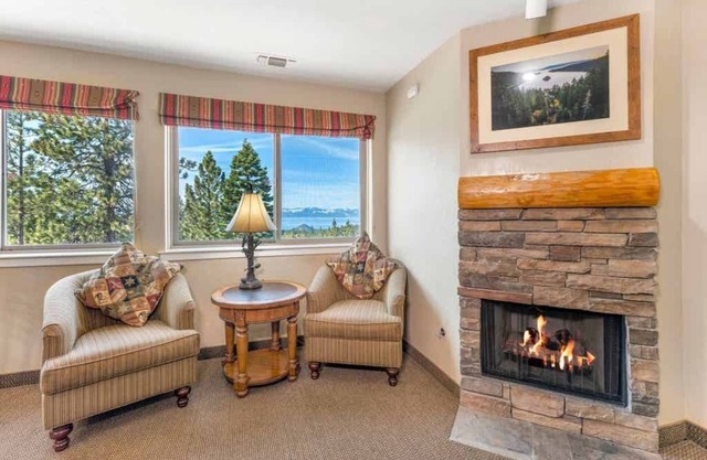 Large units many with lake views, full kitchens, covered parking