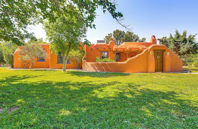 Las Cruces Santa Fe-Style Adobe Home on 6 Acres!