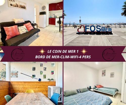 Le Coin de Mer 1 - Bord de mer, CLIM, WIFI, 4 pers