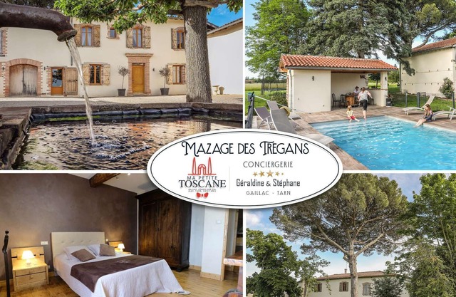 Le Mazage des Tregans - A beautiful family house with heated swimming pool in the middle of nature.