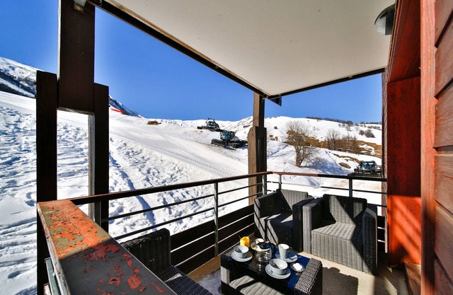 Le Petit Flocon - Appt pour 6 vue sur piste