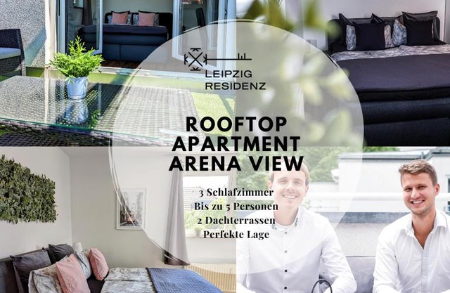 Leipzig-Residenz Waldstraße am Zoo und Red Bull Arena , Rooftop Apartment mit 2 Dachterrassen