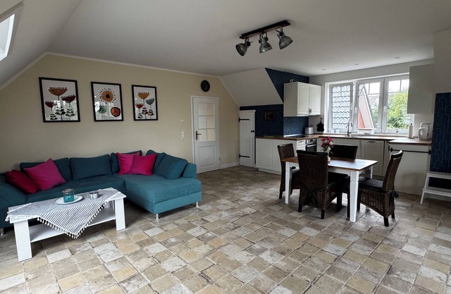 Loft apartment directly behind the dyke in the middle of nature with a large roof terrace