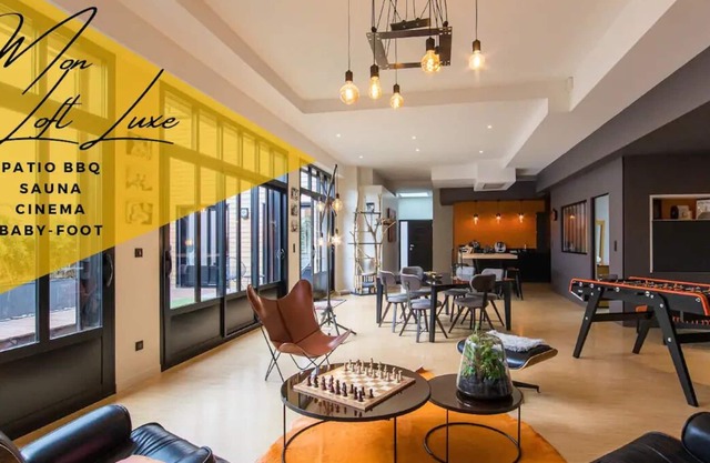 Loft with patio, cinema room and sauna