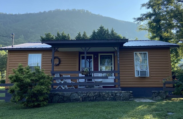 Log House on the French Broad River