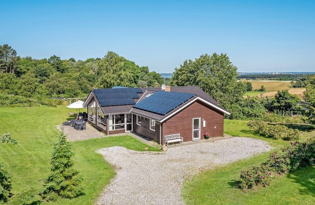 Lovely home in Knebel with sauna