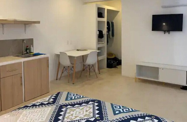 Lovely pool studio on the ground floor