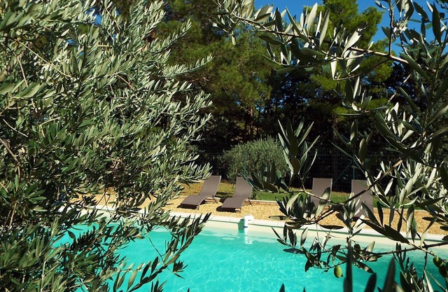 Luberon Provence secure swimming pool for children, dog allowed, not overlooked