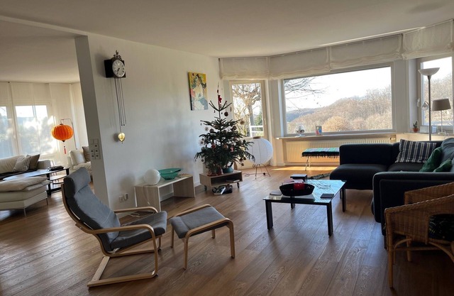 Luxurious vacation apartment with view over the Rhine Valley, 130 qm