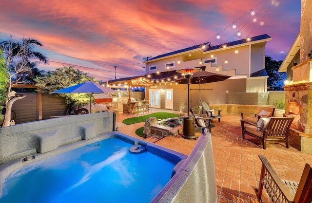 Luxury Beach Home One Block from Ocean w/Spa, WiFi, & Gorgeous Outdoor Space!