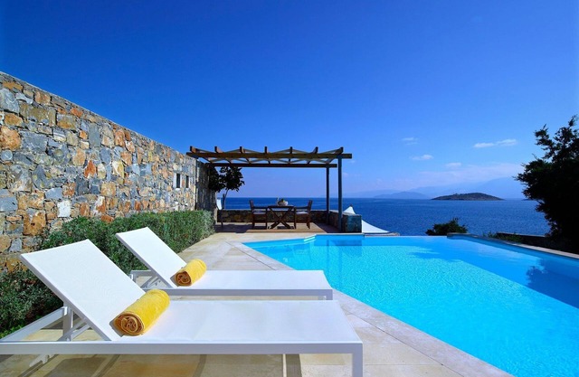 Luxury Crete Villa | Sea View Villa | Private Pool | Ocean Front | 3 BDR |.