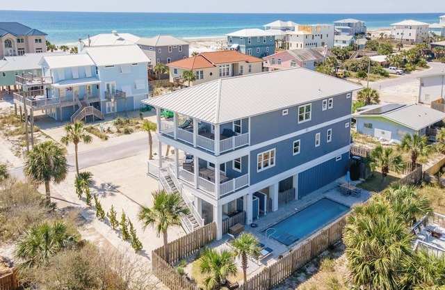 Luxury Gulf View Home with Private Pool! Steps to the beach!