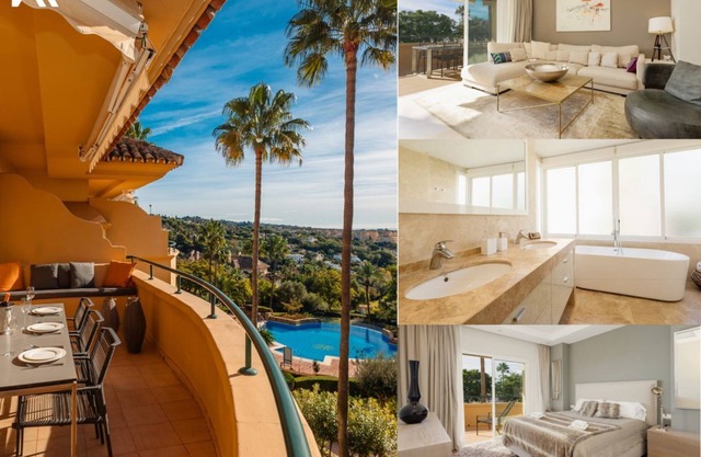 Luxury holiday home with sea views in Elviria Hills