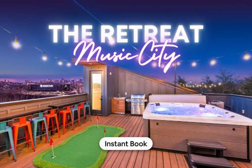 Luxury Hot Tub & Rooftop Deck Downtown Nashville