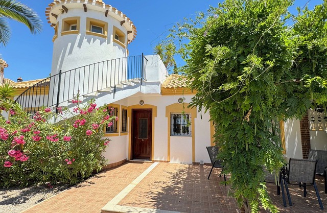 Luxury villa with large Mediterranean garden and private pool near coast.