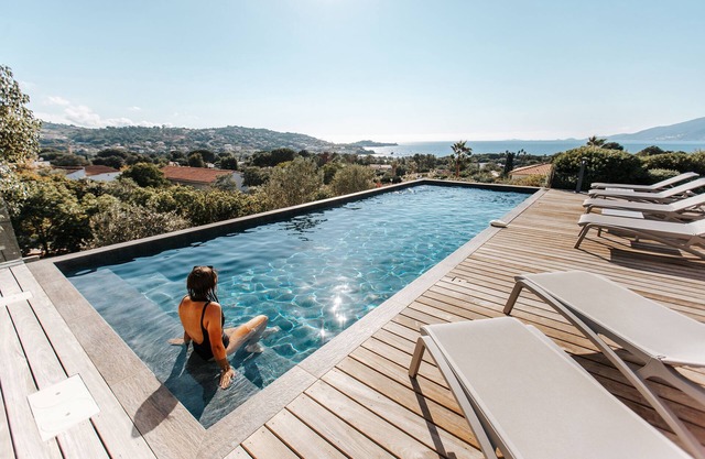 Luxury villa with pool very beautiful sea view on the Gulf of Ajaccio