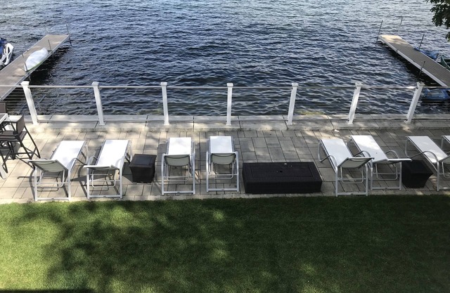 Luxury Waterfront Home - Lake Winnipesaukee in Meredith NH Shallow Water & Dock.