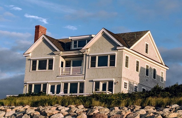 Luxury Waterfront Home with Private Beach on Cape Cod Bay