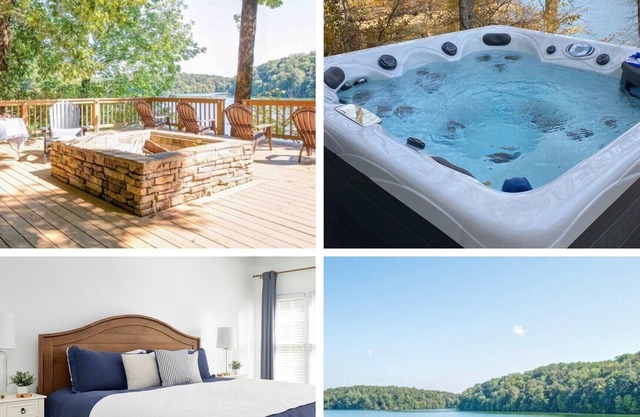 LYNCHBURG LAKEHOUSE. TIMS FORD LAKE. HOT TUB.