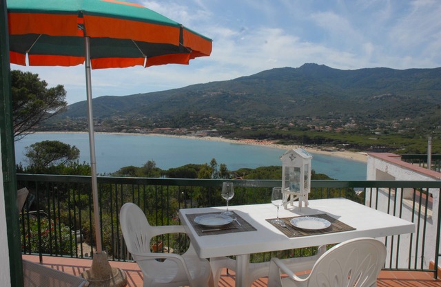 Marina di campo, panoramic terrace with sea view