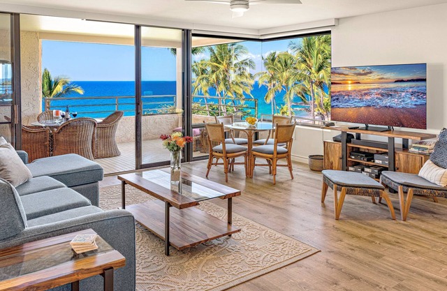 Maui Resort Rentals: Polo Beach Club 608 – Luxurious 6th-Floor Oceanfront 2BR w/Stunning Ocean Views!