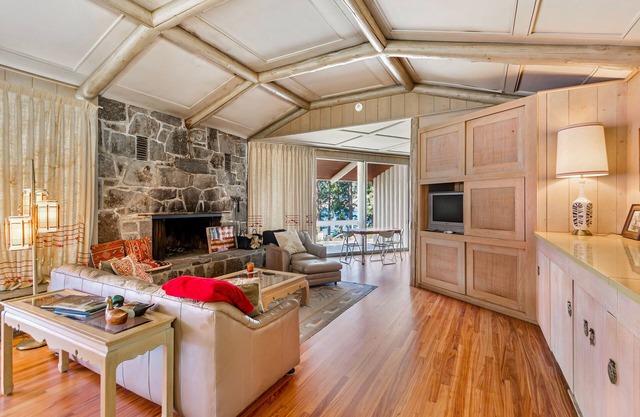 Mid-Century Lakefront Home w/Private Dock, Boat Slip, Great Patio & Huge Views