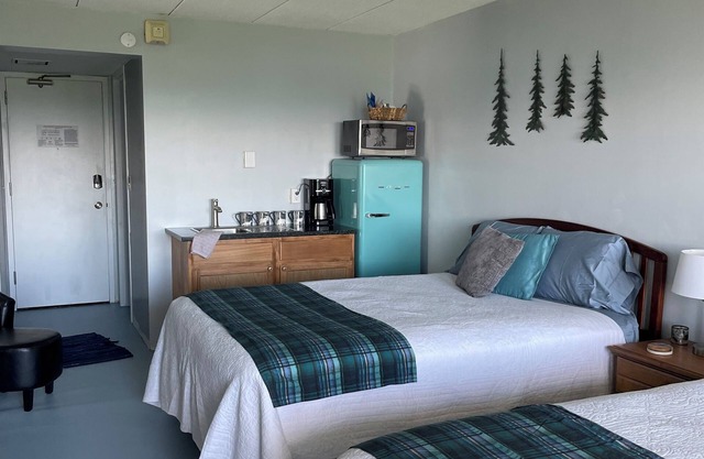 Million Dollar View of Lake Winni w/Kitchenette, nBalcony. Flexible check in/out